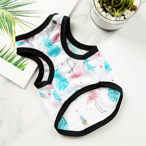 Gilets d'été fins pour animaux de compagnie, pour chats et chiens de petites et moyennes races, imprimé design mignon, style veste, en tissu - Product Image 5