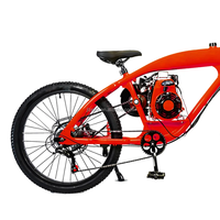 Sepeda motor 4 tak OHV berbahan aluminium, mesin bensin, untuk dewasa, 79cc, rakitan sendiri (DIY)