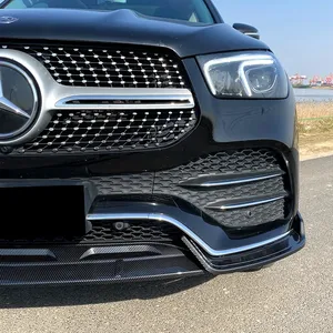 ชุดแต่งสปอยเลอร์กันชนหน้าล่าง ABS สำหรับรถเบนซ์ GLE Class W167 C167 GLE350 GLE450 GLE53 AMG ปี 2020 - Product Image 3