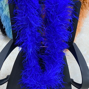 Đầy Màu sắc nhuộm đà điểu lông BOA cắt tỉa 2 mét đà điểu lông vải cho tiệc cưới - Product Image 2
