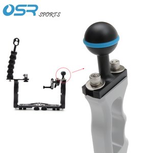 Adaptateur de base de caméra OSR <span class=keywords><strong>1</strong></span> pouce avec rotule pour la photographie sous-marine - Product Image 5