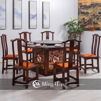 Meubles de Restaurant Style chinois haut de gamme, chaises de Table rondes en bois pour Restaurant, nouveau modèle