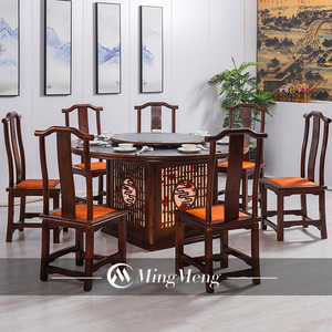 Muebles de restaurante de alta clase, sillas redondas de madera para restaurante, nuevo estilo chino - Product Image 6