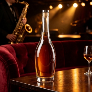 Bouteille vide en <span class=keywords><strong>verre</strong></span> violet <span class=keywords><strong>vintage</strong></span> de 30 ml en forme de cône pour vodka, whisky, brandy, gin, <span class=keywords><strong>rhum</strong></span>, tequila, liqueur, spiritueux, avec bouchon à vis - Product Image 5