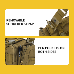 <span class=keywords><strong>SABADO</strong></span> Molle Camera Bag Cintura táctica Small Sling Pack 600D Bolsa de manillar de poliéster impermeable - Product Image 6