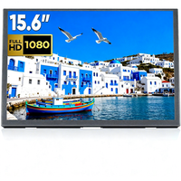 Moniteur portable unique de 15,6 pouces économique 1080P IPS USB-C/HDMI pour les étudiants, les joueurs, extension d'écran quotidienne