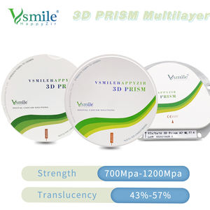 Bloc de disque en zircone multicouche en céramique prismatique 3D de 98 mm pour la fabrication de <span class=keywords><strong>dents</strong></span> antérieures, système ouvert de couronne <span class=keywords><strong>dentaire</strong></span> en zircone Vsmile Dental Lab - Product Image 2