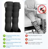 Dernier modèle de bottes de récupération sportives chauffantes à compression d'air numérique rechargeables pour les jambes et les pieds, alimentées par batterie, pour athlètes