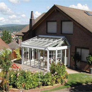 Véranda moderne minimaliste en alliage d'aluminium personnalisable pour villa, jardin, cour, parc, espace de loisirs en plein air - Product Image 1