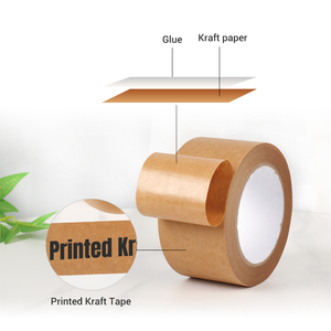 Cinta de papel Kraft de grado industrial de alta resistencia Adhesivo de fusión en caliente de una sola cara Cinta Kraft reforzada resistente - Product Image 6