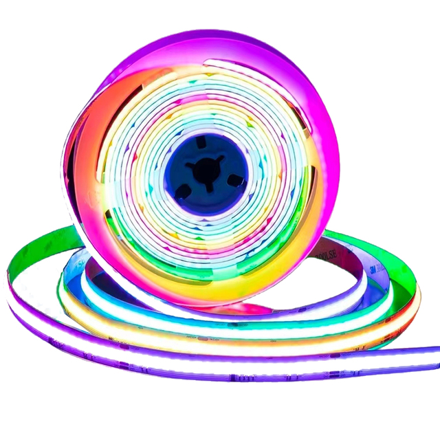 Best Ultra Thin Waterproof Led Strip Cob Rgbw Rgb Rgbic Dream Color 5V 12V 24V 220v Cob Strip