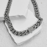 Vente en gros 8MM 10mm 12mm 14mm Hip Hop Vvs Diamant Collier Bracelet Dropshipping Argent Glacé Cubain Lien Moissanite Chaîne