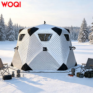 Tente <span class=keywords><strong>de</strong></span> sauna portable WOQI, pliable, isolée, pour spa personnel, sauna vapeur, pêche sur glace, avec cheminée, imperméable, pour toutes les conditions météorologiques - Product Image 5