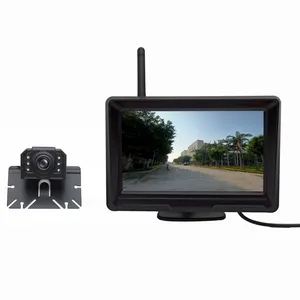 HD 2.4G Nirkabel 5 Inci Mobil TFT Warna LCD Monitor Tampilan Belakang Kamera Mengemudi Kit dengan Stabil Sinyal Digital Mobil Kamera Mundur Kit