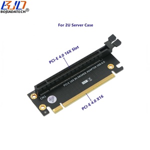 Kartu Adaptor Riser PCI Express PCI-E 4.0 16X ke X16 90 Derajat Grosir Pabrik untuk Casing Komputer Server 2U Tersedia - Product Image 1