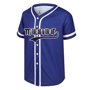 Chemise à boutons de nouvelle conception 2024, 100% polyester, meilleurs uniformes, jersey de baseball personnalisé pour les jeunes, pull d'équipe - Product Image 2