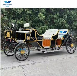 Chariot à chevaux électrique classique à quatre roues de haute qualité Q235B Structure en acier Garantie de 2 ans Économique à trois rangées - Product Image 1