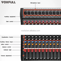 Console de mixage audio numérique professionnelle Voxfull CT16 16 canaux avec alimentation fantôme 48V