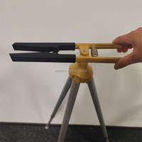 Bipod de levé topographique GNSS à trois pieds avec clip, mini bipods de levé pour la topographie, diamètre 39 mm