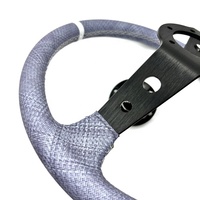 TIYPEOR Nouveau design Cuir rayé brodé sur mesure Roues de 9cm de profondeur Volant JDM Drift modifié