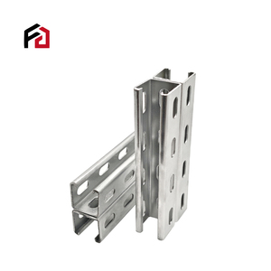 China Golden <strong>Supplier</strong> Welded Combination Type C Profile Steel Pre Galvanized 41x41mm Unistrut C Channel <strong>Strut</strong> - Product Image 4