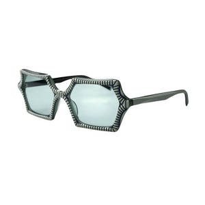 Chất lượng cao Thanh Niên unisex vuông kính mát phong cách mazzucchelli Acetate khảm thiết kế chống phản ánh Trọng lượng nhẹ thoải mái - Product Image 3