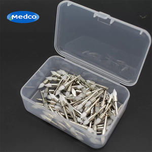 Brosse de polissage dentaire à poils en nylon, tête plate blanche, outil de soins bucco-dentaires jetable pour le nettoyage des dents des adultes, 115g - Product Image 3