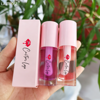 Baume à lèvres végétalien brillant en gros 6ml, huile de beurre pour les lèvres, acide hyaluronique, gloss waterproof, huile à lèvres changeante de couleur, marque privée