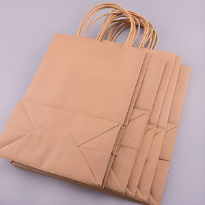 Sac en papier kraft personnalisé par flexographie avec votre propre logo et gaufrage pour Noël - Product Image 2