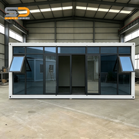 Maison préfabriquée mobile et portable, conteneur pliable isolé, sécurité vérifiée