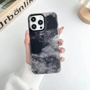 IPhone 15 14 용 수채화 그림 전화 케이스 iPhone 15 용 무선 충전 마그네틱 전화 케이스