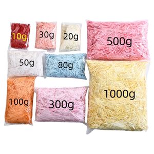 500 g/Pack Alta Qualidade Decorativa Raffia Shredded Box Enchimento Crinkle Cut <span class=keywords><strong>Paper</strong></span> Shred Filler Papel Shredded para Gift Box Filler - Product Image 2