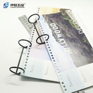 YIWANG venta al por mayor interior 32mm Metal dos agujeros calendario anillos de encuadernación - Product Image 5