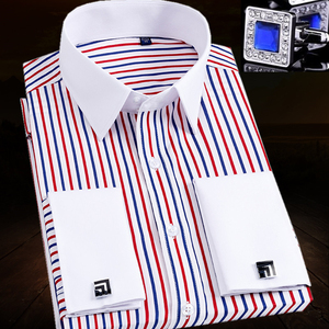 <span class=keywords><strong>Camisa</strong></span> de Manga Larga Decorativa con Múltiples Botones, Estilo Elegante, para Banquetes de Negocios, <span class=keywords><strong>Camisa</strong></span> de Algodón para <span class=keywords><strong>Hombre</strong></span>, Corte Entallado, Directo de Fábrica - Product Image 4