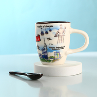 Fabricants Décalcomanie Porcelaine Tasses en céramique Tasse à café en gros Cadeau Céramique Porcelaine Tasse à café Tasse à thé