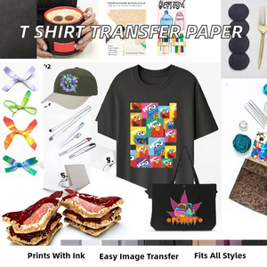 Papier de transfert par sublimation pour impression numérique couleur foncée, pour imprimante jet d'encre A4, pour tissus en coton, t-shirts - Product Image 2