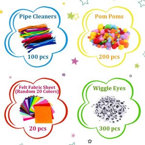 Kit <span class=keywords><strong>de</strong></span> fournitures artistiques pour enfants personnalisé pour les tout-petits Tout-en-un Ensemble <span class=keywords><strong>de</strong></span> matériel d'artisanat DIY Activités créatives Cadeau - Product Image 5