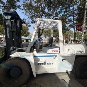 รถยก TCM 10T มือสอง  3ม. 4ม. 5ม. 6ม. พร้อมอุปกรณ์เลื่อนด้านข้าง ปรับระดับได้ ใช้งานกลางแจ้ง รถยกเครื่องยนต์เบนซิน - Product Image 5