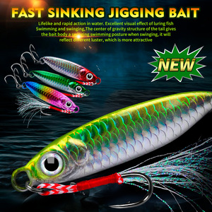 Esca Artificiale in Metallo 7-30g per Acqua Salata, Affondamento Rapido, per Pesca a Jigging - Product Image 3