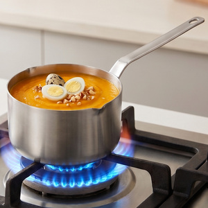 Pentola Cilindrica in Acciaio Inox 304 a 3 Strati, Antiaderente, Non Rivestita, per <span class=keywords><strong>Latte</strong></span> e Alimenti per Bambini, Piccola Casseruola per Uso Domestico in Cucina - Product Image 6
