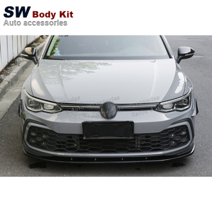 Garniture de Canard de pare-chocs avant en Fiber de carbone ABC pour 2021-2022 Volkswagen <span class=keywords><strong>Golf</strong></span> <span class=keywords><strong>8</strong></span> nouveau séparateur d'aileron de lèvre Canard - Product Image 6