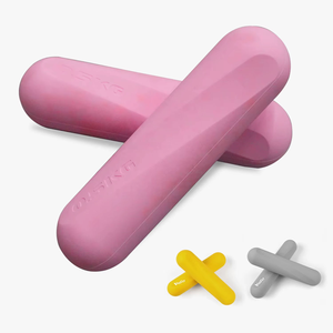 COMANA Haltères personnalisés en silicone pour poignets et chevilles, barre longue, tapis de yoga, kit de Pilates, poids de transport, haltères - Product Image 4