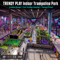 Mega Complexe d'Aventures et de Sports Intérieur : Parcours Aventure Intégré, Parc de Trampolines et Centre de Divertissement Familial Multi-Zones