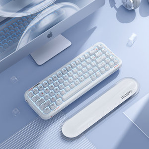 Batteria ricaricabile tastiera trasparente RGB Wireless cablata BT tastiera per telefono PC IOS Android Windows <span class=keywords><strong>Mac</strong></span> <span class=keywords><strong>OS</strong></span> - Product Image 5