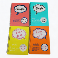 Carnet à spirale double avec couverture en polypropylène A5 personnalisée, 80 feuilles de papier ligné, vente en gros de carnets à spirale