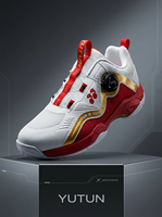 Chaussures de badminton professionnelles à tige en mesh antidérapantes pour terrain intérieur avec système de laçage pour joueurs professionnels d'athlétisme printemps/été