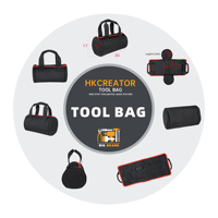 Bolsa Enrollable para Herramientas de Lona Resistente 600D, Color y Logotipo Personalizados, Se Acepta OEM/ODM, Uso en Exteriores y Reparaciones del Hogar, Garantía de 3 Años