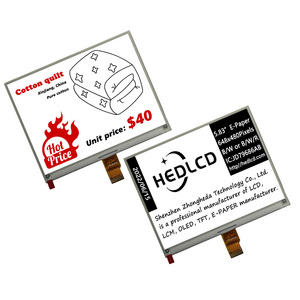 Üretici satış 5.83 "648x480 e-kağıt e-mürekkep ekran paneli ile siyah & beyaz & kırmızı COG düşük güç UC8179 elektronik tabela için - Product Image 1