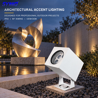 Projecteur LED d'extérieur pour jardin, orientable, étanche IP65, en aluminium, 90 degrés, 12 angles de faisceau, pour façade de bâtiment