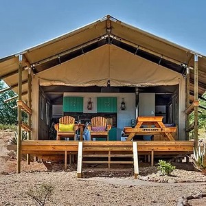 Extended Type Canvas <b>Tent</b> 2000-3000 Mm Waterproof Wood <b>Frame</b> One Bedroom One Living Room Four-season Outdoor Lodge - Product Image 1
